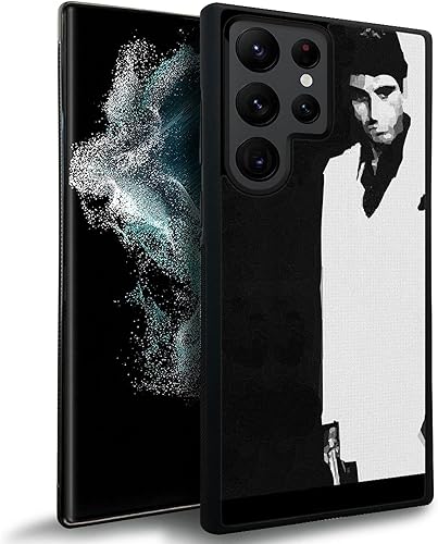 Miniatura 2 de Funda compatible con Samsung Galaxy S22 Ultra, funda para Samsung Galaxy S22 Ultra con patrón de hombre en blanco y negro, para niñas y mujeres,