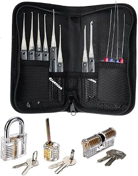 12Pcs Broken Key Extractor Set, Lock Picking Kit, Key Removal Tool