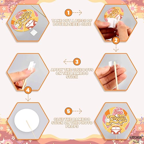 Miniatura 5 de KatchOn, Dos geniales accesorios para cabina de fotos, paquete de 40, accesorios de fotos geniales  Accesorios para cabina de fotos de los años 60