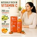 The Wellness Shop Himalayan Sea Buckthorn Juice 500ml | Cold Pressed Seabuckthorn Berry Pulp Concentrate with Natural Vitamin C Omega 3 6 7 9, Antioxidants | Supports Immunity Skin Glow Gut Health gallery image