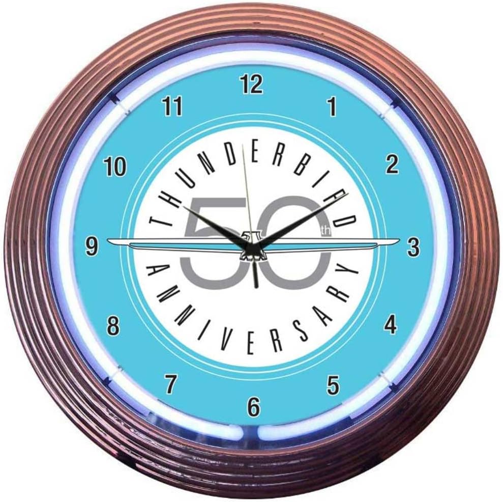 Neonetics Ford Thunderbird Neon Wall Clock, 15-Inch