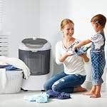 Giantex GX10768US-GR-PF Mini Washing Machine, Grey & White