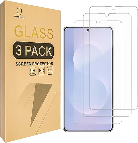 Miniatura 7 de Mr.Shield Paquete de 3 Protector de pantalla para Samsung Galaxy S24 compatible con desbloqueo de huellas dactilares Vidrio templado con dureza 9H