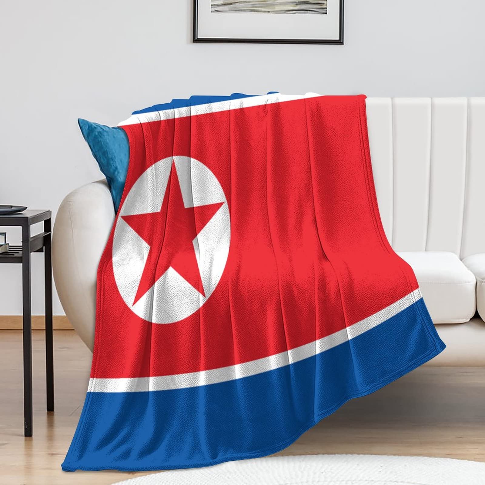 Couverture Corée du Nord antistatique et douce pour canapé et lit