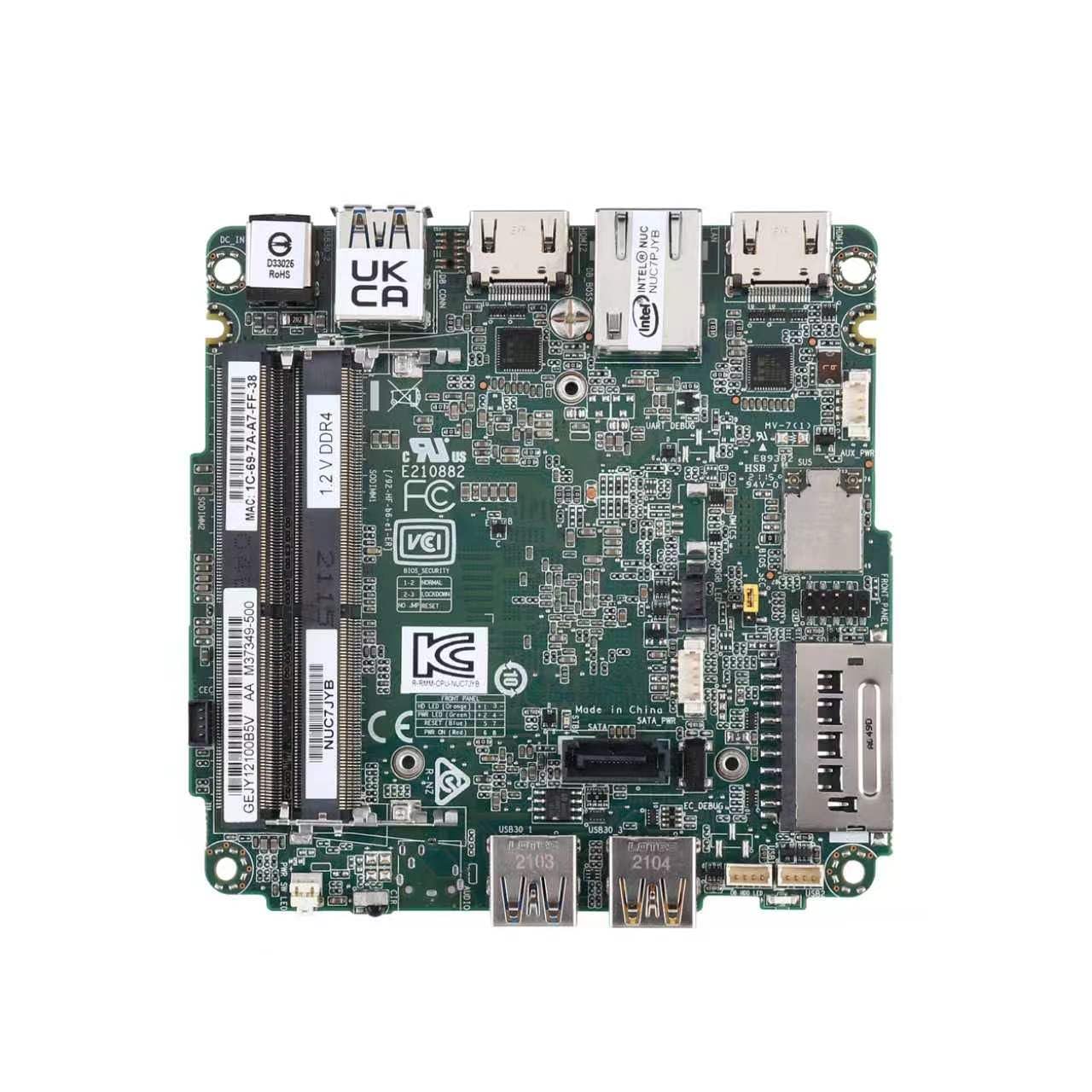 Micro Firewall Appliance/Mini PC, 2 x DDR4 /J5005 4-rdzeniowy procesor, mini komputer 16G RAM 256G SSD, komputer stacjonarny 4K 2HD, USB3.0, WiFi/Win10/Linux, karta Realtek Gigabit Ethernet do