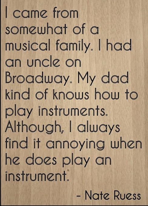 I Came A Partir De Peu D Une Comedie Musicale Citation Par Nate Ruess Grave Au Laser Sur Plaque En Bois Dimensions 3 X 25 4 Cm Amazon Ca Maison