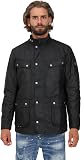 Barbour International Men's Waxed Duke Jacket Black L - 1