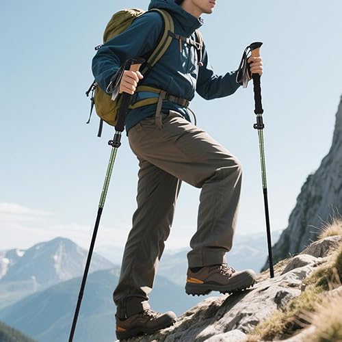 Miniatura 6 de FireHiking Bastones de senderismo ultraligeros 7075 de aluminio plegables de senderismo bastones telescópicos