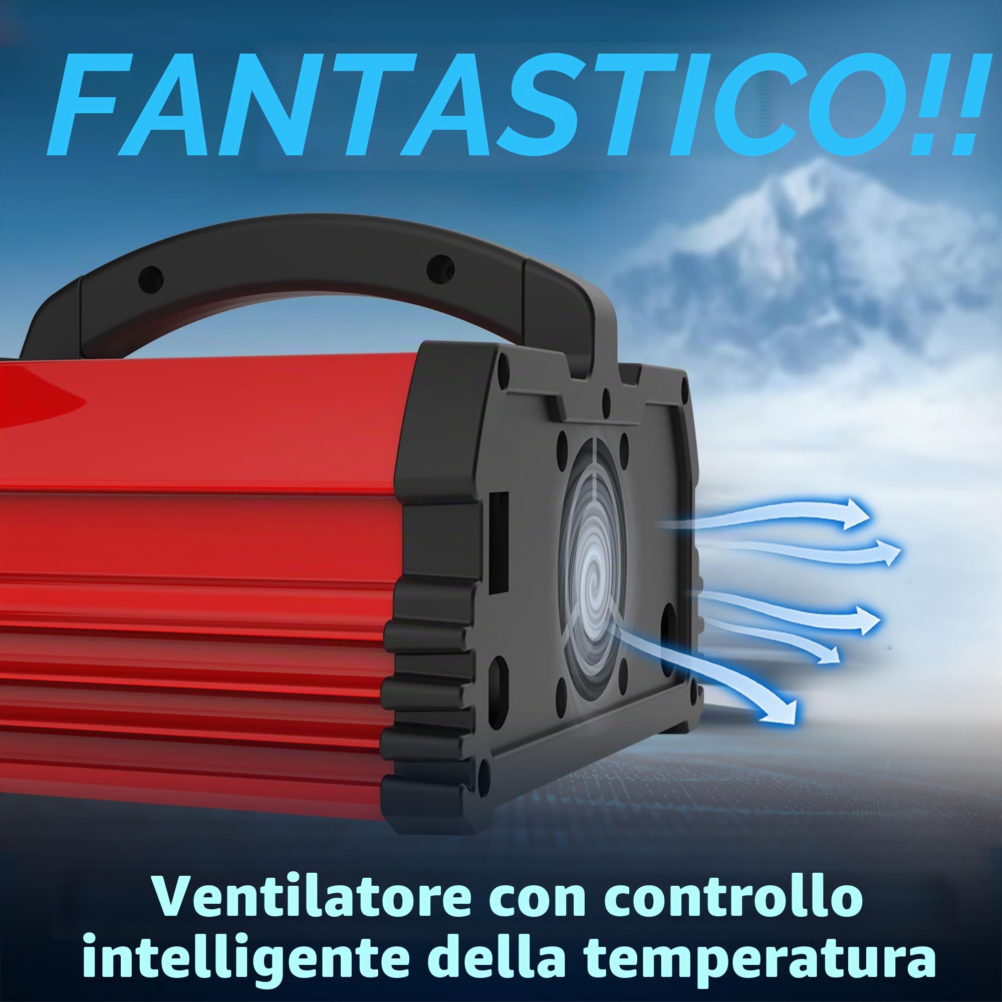 Yinleader Caricabatteria per auto, 40 A, 12 V/24 V, caricatore per auto, completamente automatico, intelligente con schermo LCD, caricabatterie per batterie per auto