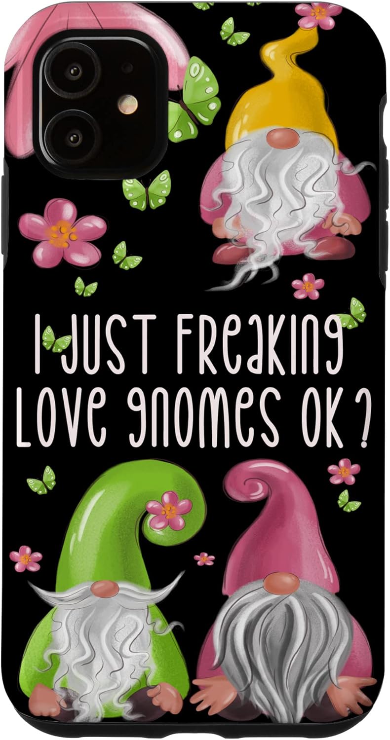 Floral Spring Gnome Quote For Women Girls Cute Summer Gnomes Case for iPhone XR