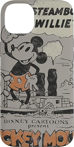 Miniatura 34 de Funda para iPhone 11 Pro Max Disney 100 Mickey Mouse Steamboat Willie Sound Cartoon D100