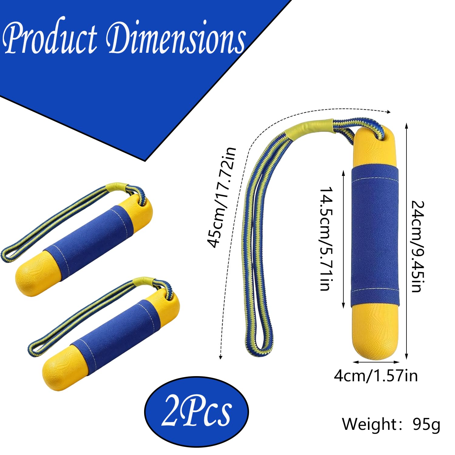 2 Pièces Flottant Avec Corde En Nylon, Jouet Aquatique Pour Chien, Jaune | Jouet d'Eau Pour Chien, Jouet Flottant Pour Chien, Entraînement Aquatique Et Jeux Interactifs En Plein Air Pour Chiens