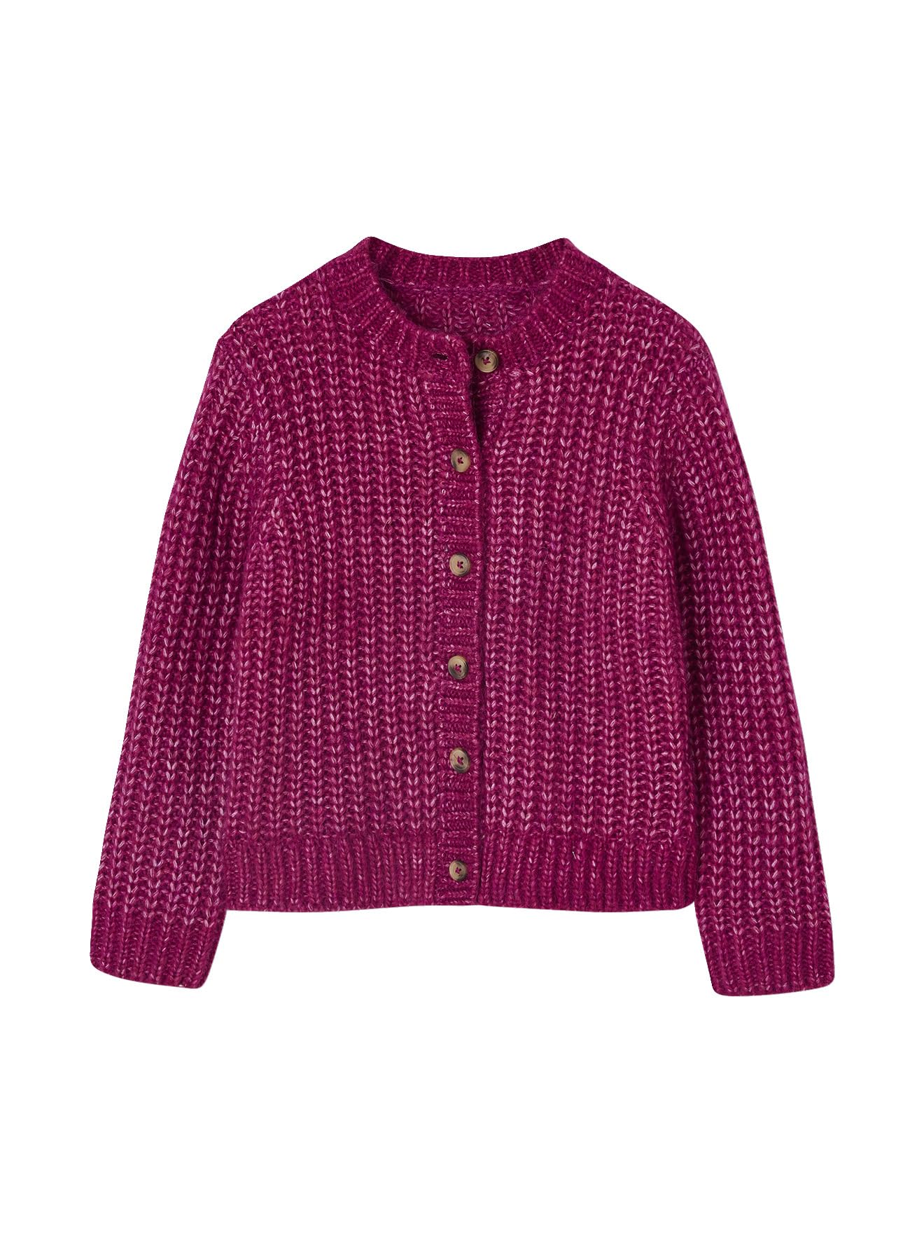VERTBAUDET Gilet Fille Loose Maille mousseuse Violine 5A