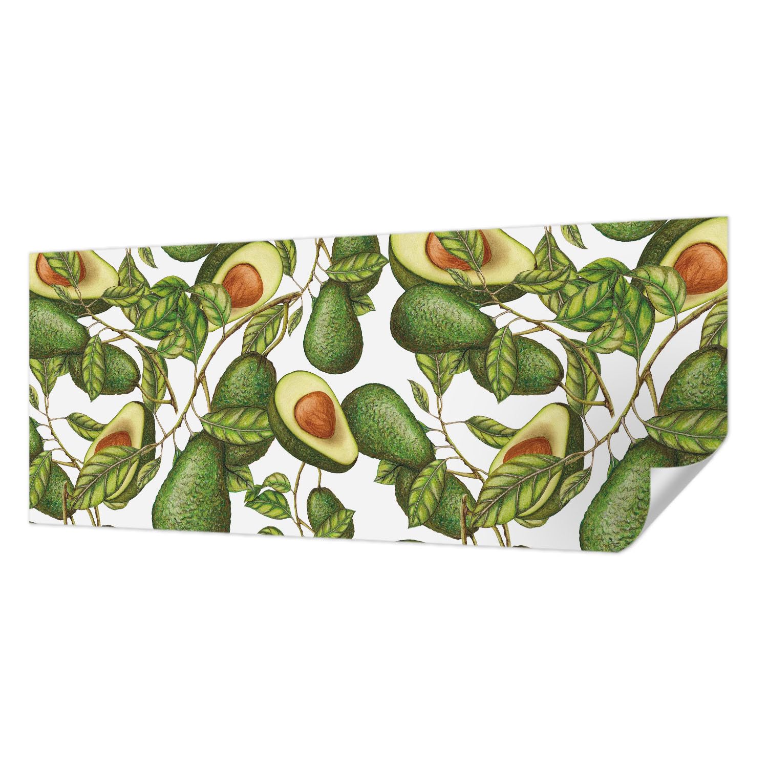 Papier peint auto-adhésif avocat 250x104 cm panoramique résistant aux taches Tulup
