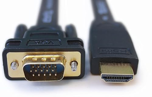 Miniatura 4 de Plugable Adaptador HDMI a VGA, cable convertidor sin controlador de 6 pies (5.9 ft) que soporta hasta 1920 x 1080 (60 Hz)