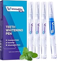 WhiteBitePro Teeth Whitening Pens (4 Pack) - 35% Carbamide Peroxide, Desensitizing Gel for Sensitive Teeth, Enamel-Safe & Travel-Friendly