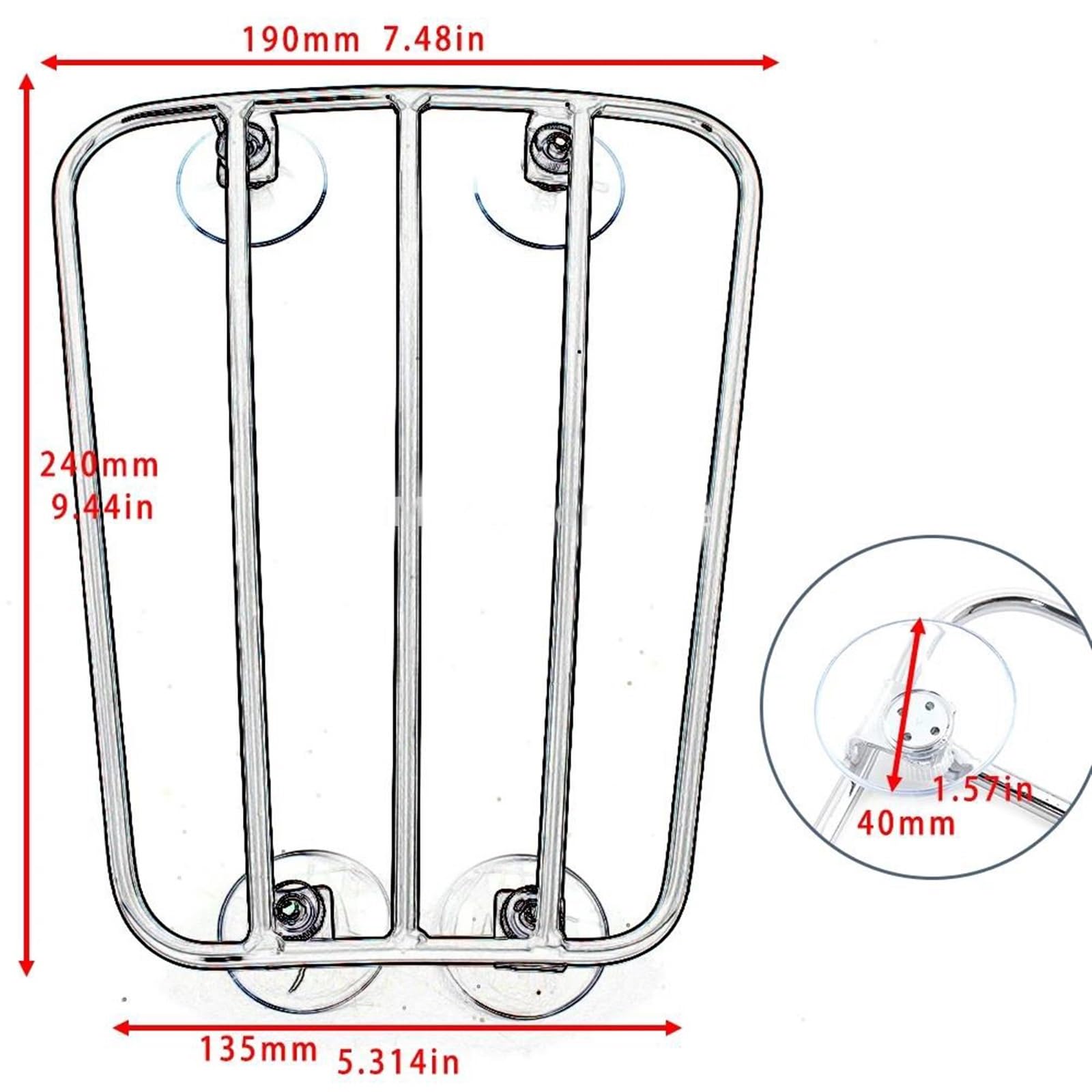 Porte-Bagages De Réservoir Moto Aero Parcel Rack Holder pour Triumph Bonneville T100 T120 2016+, 900/1200cc