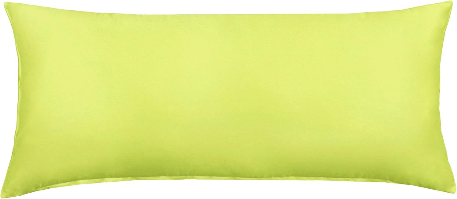 Body Pillow Cover for Sleeping I Extra Long Lumbar Sham Zippered Pregnancy Maternity Body Pillowcase for Bed Headboard Couch | Breathable Light Weight 100% Cotton (Cover ONLY) (Black, 20"x54")