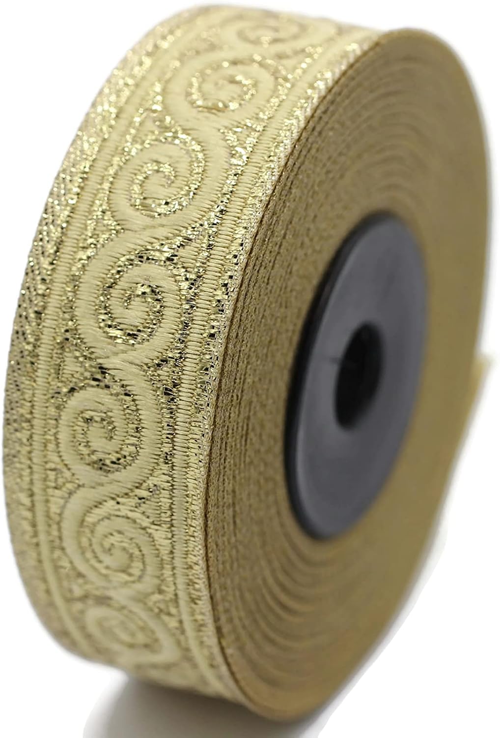 11 Yard Spool 0.86 inches Wide Golden Jacquard Ribbons Snail Emboried Jacquard Trim Sewing Trim Woven Ribbons Dog Collars Decorative Ribbon 22061