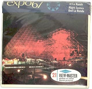 Montreal Expo 67 - Night Scenes - Classic ViewMaster - 3Reel Packet -21 3D images - from the 1960s