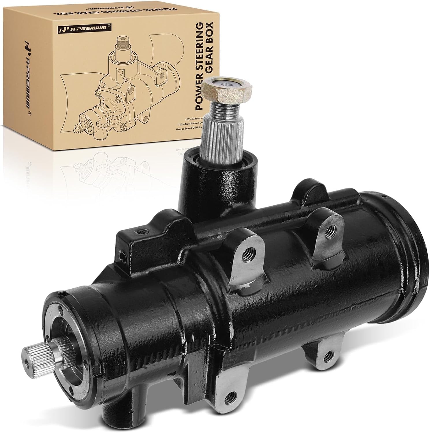A-Premium - Power Steering Gearbox Gear Box Compatible with Cadillac Calais, Commercial Chassis, DeVille, Eldorado, Fleetwood, Series 60 Fleetwood, Series 62, Series 75 Fleetwood