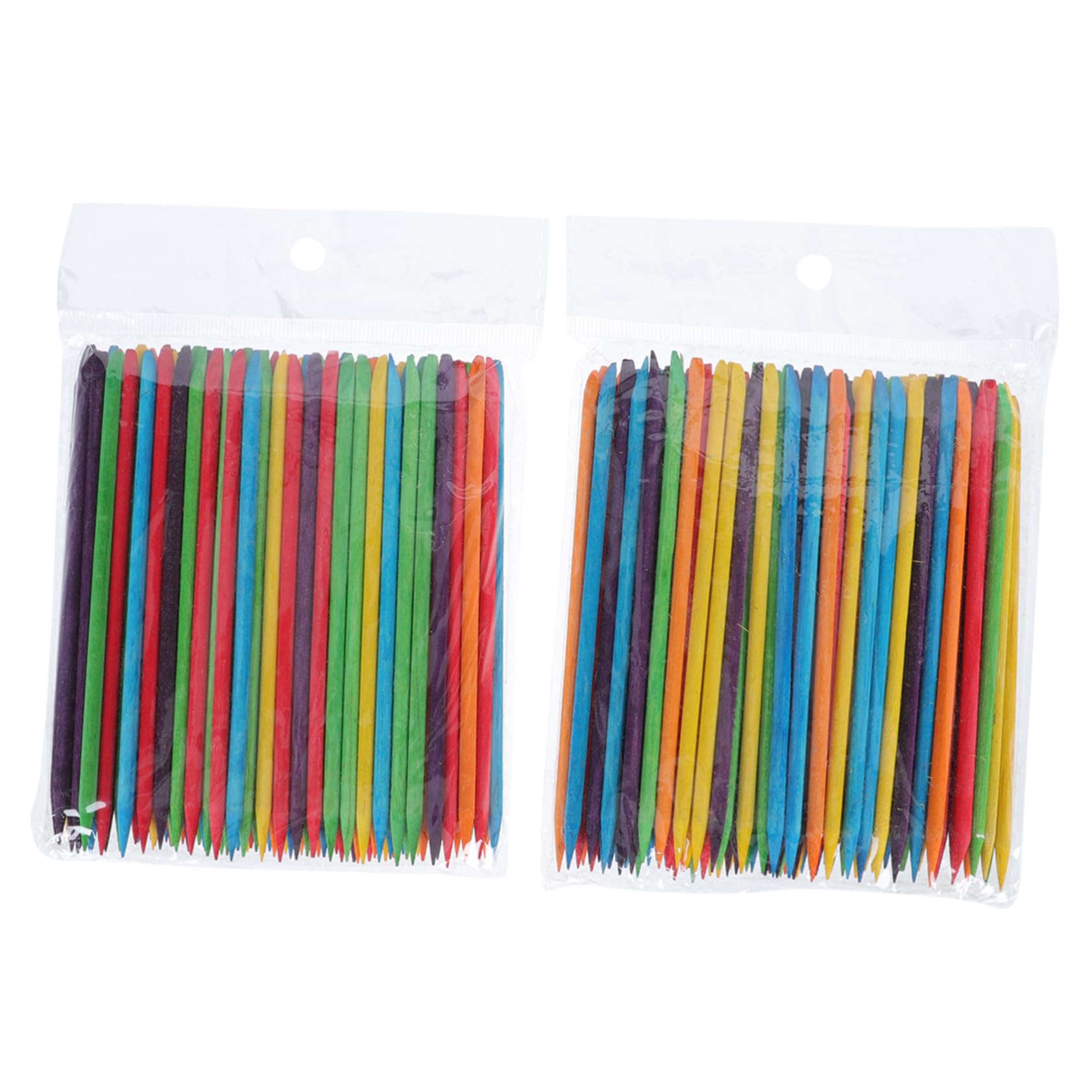 Ipetboom Set of 200 Orange Sticks Manicure Tools Double-sided Diamond Placing Stick Nail Polish Remover