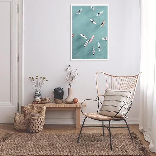 Miniatura 6 de KFDJIG Pósteres vintage de surf costero Funky Ocean Surfboard Surf Lienzo Arte de pared Verano Playa Surfer Deportes Olas Impresiones de Olas