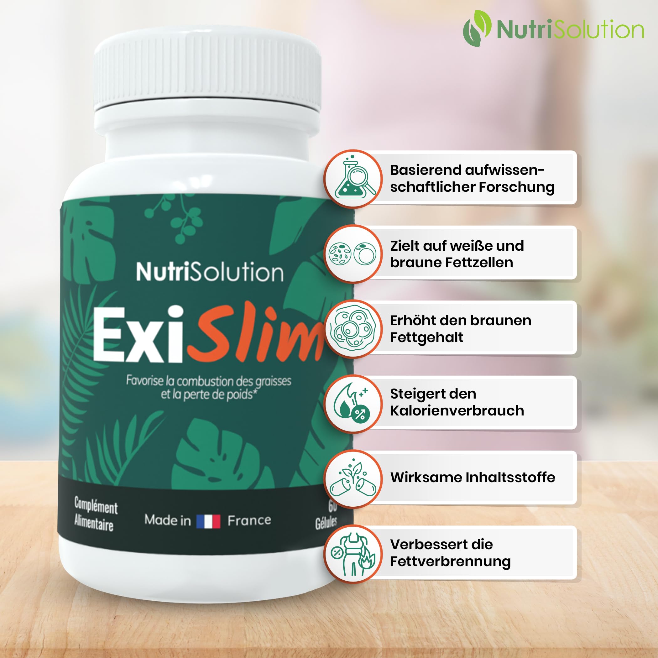 ExiSlim - Nachhaltiges Abnehmen, Stoffwechsel anregen, Enthält Perilla, Curcuma, Vegan, Fettverbrenner, Schlankmacher, Schnell Abnehmen, Starker Fatburner (1)