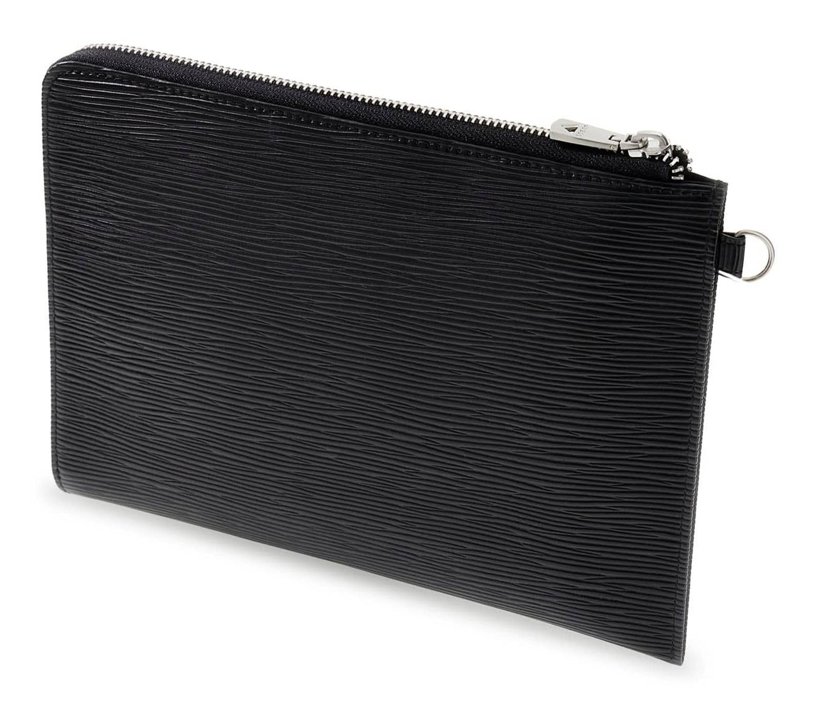 GUESS borsa da polso Milano Clutch Black nero
