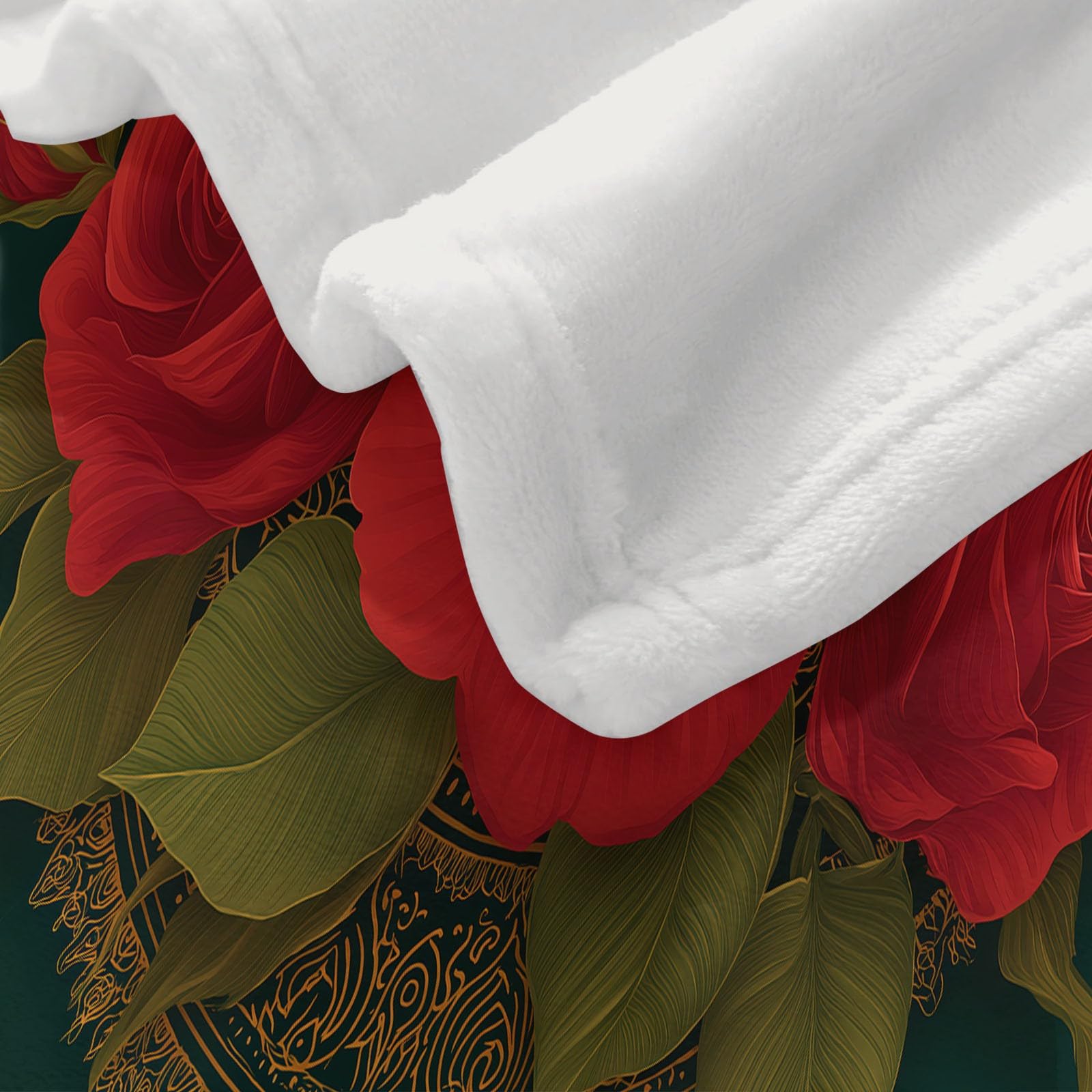 Generico Coperta Plaid Pile Rose Rosse 220x240 cm Coperta Flanella Calda Accogliente e Spessa in Morbido, Plaid Pile Per Letto Divano Sedia, Tutte le Stagioni
