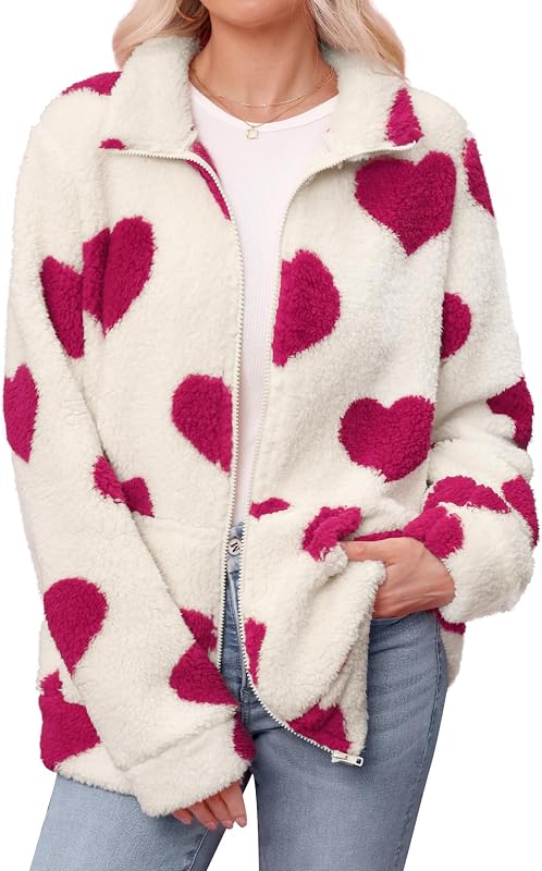 Women's Long Sleeve Full Zip Soft Warm Fleece Jacket