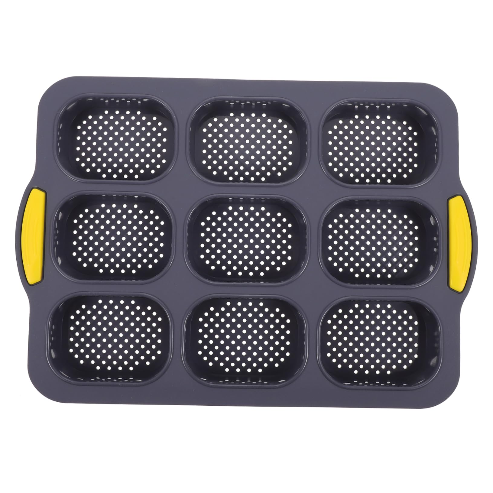 Cabilock 9 Silicone Loaf Pan Cavity Baking for French Bread Cakes Non Stick Design Easy to Clean for Home Baking