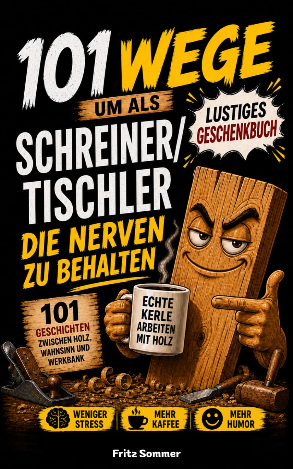 101 Wege um als Schreiner und Tischler die Nerven zu behalten: Das lustige Geschenkbuch für alle, die zwischen Holz, Staub und Kundenwünschen die Nerven behalten müssen