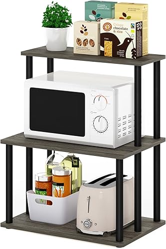 Miniatura 99 de Furinno Turn-N-Tube - Estantes de almacenamiento, estante para libros de 3 niveles, estante esquinero, estantes abiertos sin herramientas, para