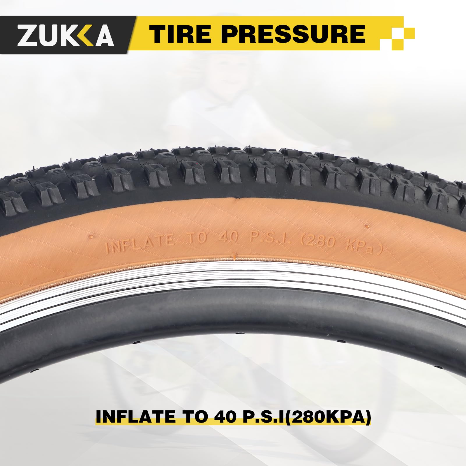 ZUKKA Pneumatico per bici 20/24/26/27,5/29 x 2,125 pneumatico per bici da mountain bike pieghevole per mountain bike, per bambini