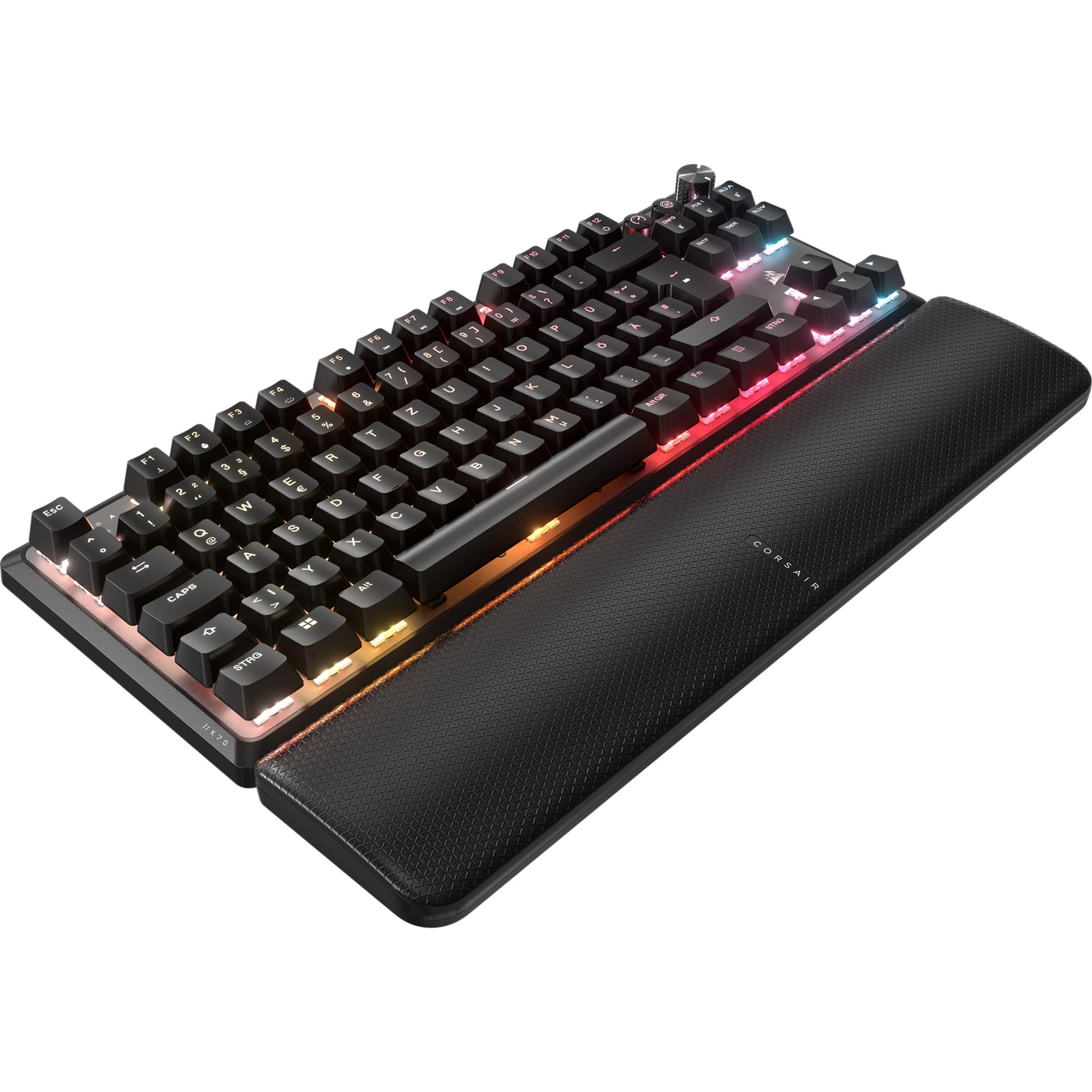 Corsair K70 Core Tkl Wireless Rgb - Tastatur - Tkl - Hintergrundbeleuchtet - Kabellos - Bluetooth, Usb, 2,4 Ghz - Qwertz - Deutsch - Tastenschalter: