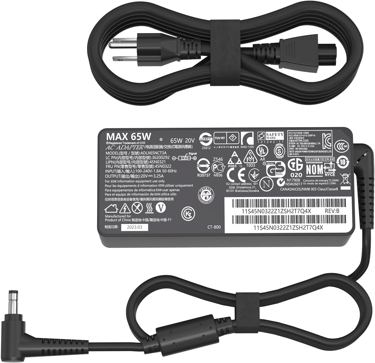 65W 20V 3.25A AC Adapter Replacement for Lenovo Laptop Charger,Lenovo Ideapad 3 5 Flex 5 4 6 11 14 15 Flex-14 Flex-15 Flex 5-1470 5-1570 4-1470 110 110s 310 320 330 330s 510 520 520 30s