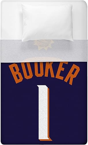 Miniatura 3 de Sleep Squad Phoenix Suns Devin Booker - Manta de felpa Raschel de 60 x 80 pulgadas