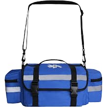 Professional First Responder Bag,Medical Trauma Bag with Reflective,Large Capacity First Aid Medical Kit,Blue