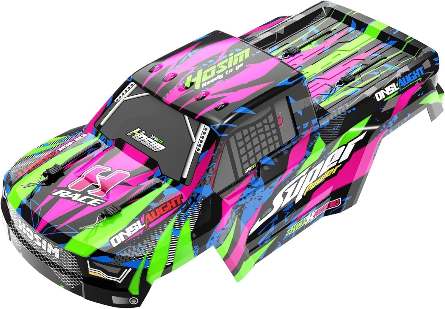 Hosim X08 RC Car Body Shell X07 X08 X07W RC Truck Replacement Parts X8-CK04 X08 RC Car Accessories（Pink）