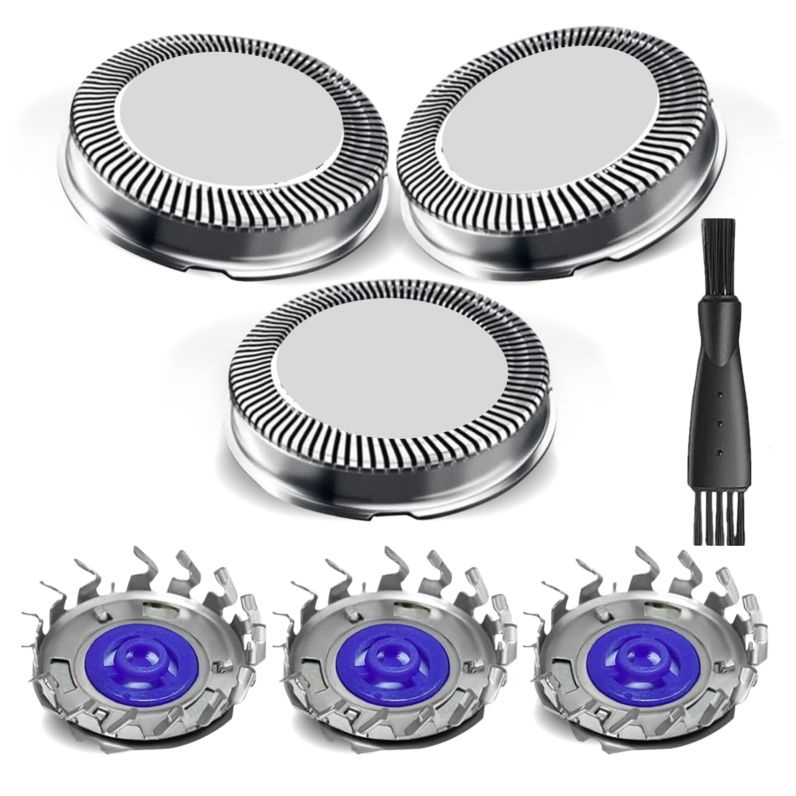 HQ56 Replacement Shaver Heads for HQ3 HQ4 HQ55 HQ56 HQ6,Replacement Shaver Head Compatible with Philips Norelco HQ300 HQ442 HQ916 HS190 HQ6990 Electric Shavers, 3-PCs