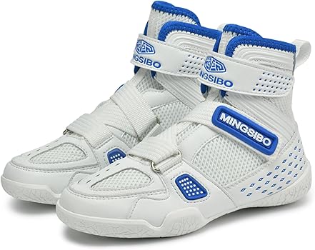 Zapatos de Boxeo y Lucha Libre para Niños, Botas de Entrenamiento Transpirables2
