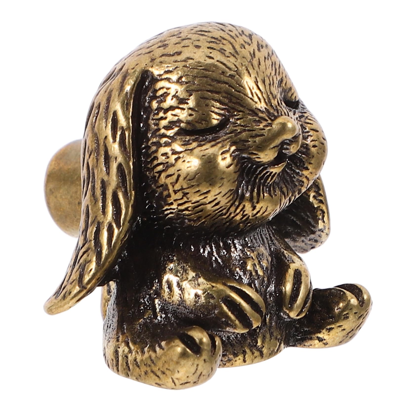 Bouton de tiroir en laiton lapin poignée pour meuble et placard de cuisine