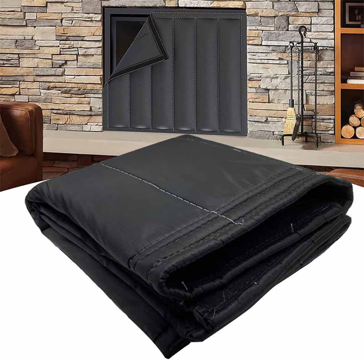 Fireplace Blocker Blanket,Fireplace Insulation Curtain
