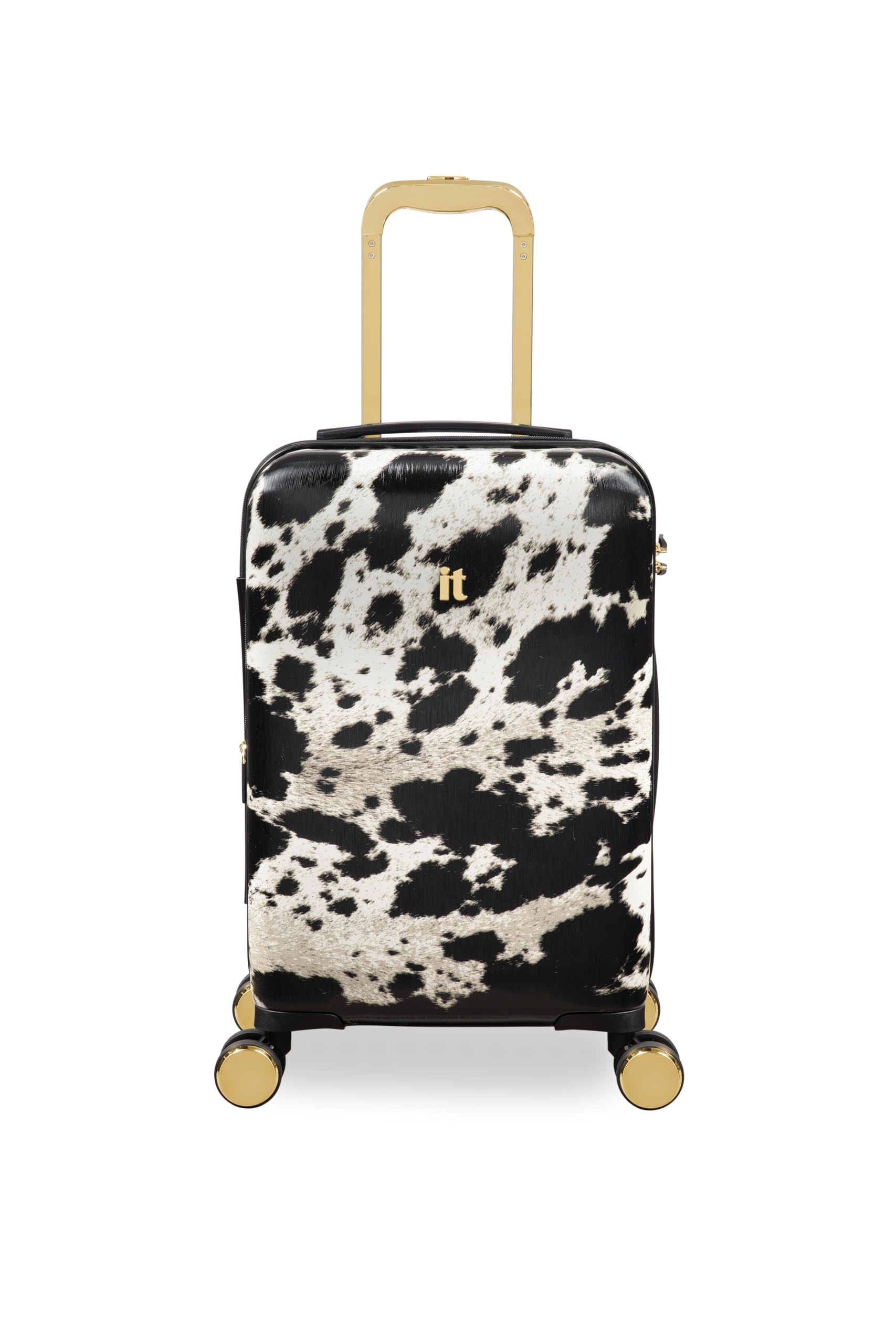 Sheen Hard Luggage Textured Cow-Cabin luggage-20 inches-Small-Expandable-Fashion Luggage-Hardsided-PC-with TSA Lock 8 Wheel Trolley Bag-image-1