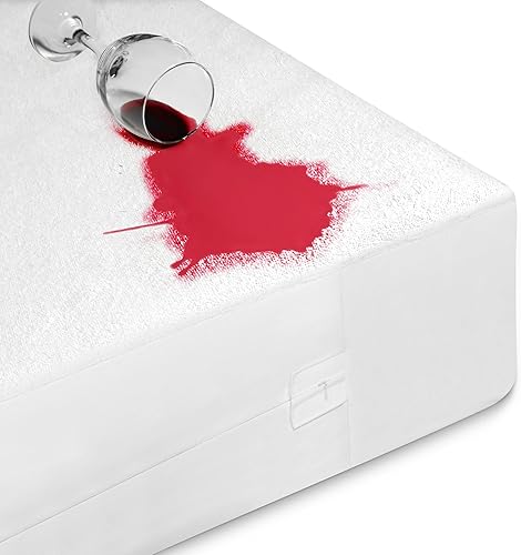 Miniatura 13 de Protector de colchón individual impermeable para bolsillo profundo de 6-9 pulgadas 39"x 75", funda con cierre hermético a prueba de orina