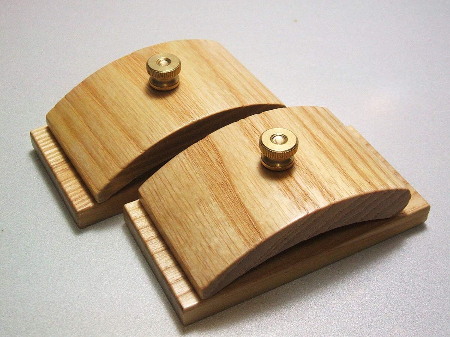 Hang-Ups® Original Made in USA - 1 Pair Ash Hardwood Quilt Fabric-Art Hanger Clips - Regular 3-3/16" x 1-1/16" Size