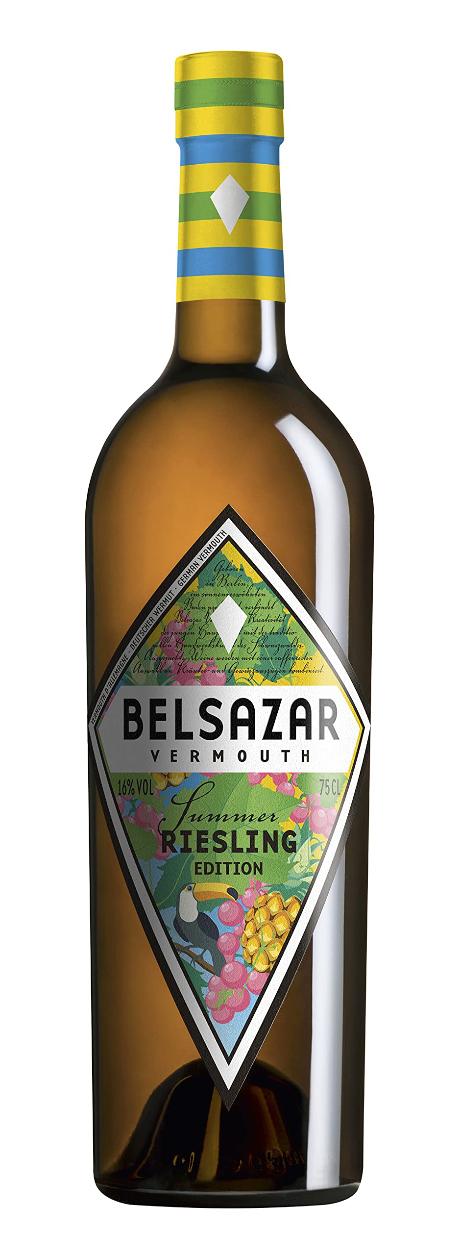 Belsazar Riesling, Vermouth, vom Berliner Lebensgefühl inspiriert, gefertigt im Schwarzwald, ideal-erfrischendes Sommergetränk, 16% vol, 750ml Einzelflasche