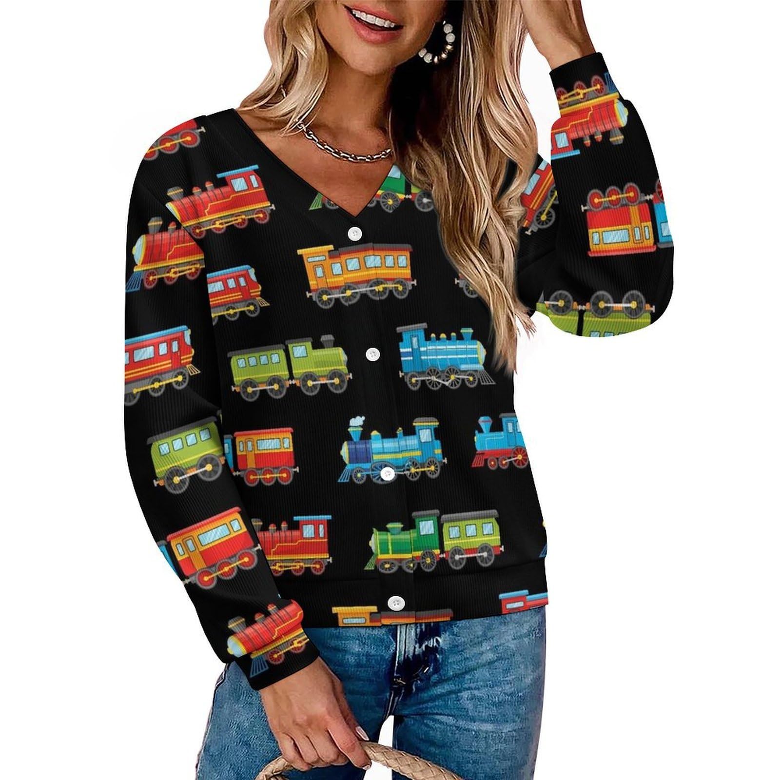 Women Cardigan Sweaters Fall Outfit Fashion Cropped Jackets Casual Long Sleeve Tops