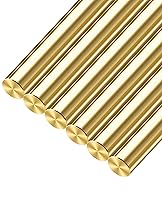 Vista 10 de Varillas de latón de 1/2 pulgada 1/2 x 12 pulgadas, 1 pieza para fabricación de cuchillos, mangos de cuchillo, pasadores, stock, escala